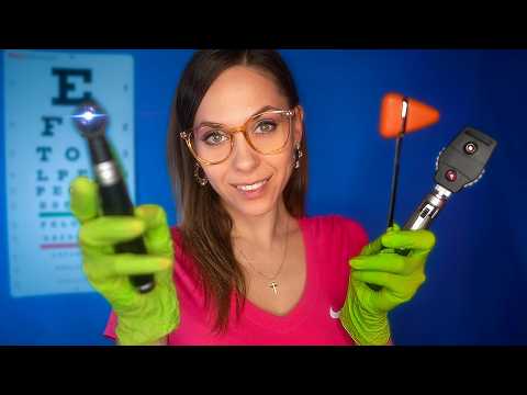 ASMR The Most Realistic Cranial Nerve exam,  Eye exam for SLEEP