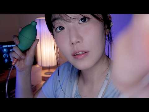 ASMR 심해 잠수 훈련 🌊 Intense Ear Pressure Exam | Otoscope, Mic Pressing | Soft Spoken