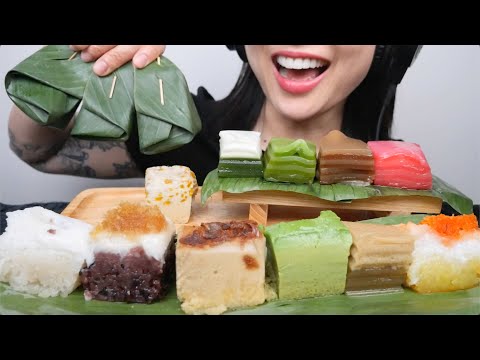 THE BEST THAI DESSERT (ASMR EATING SOUNDS) LIGHT WHISPERS | SAS-ASMR