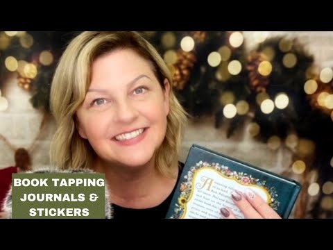 ASMR | Whispered Ramble | Paper Sounds, Book Tapping, Page Turning, Journals & Sticker Triggers 📚🌸💗