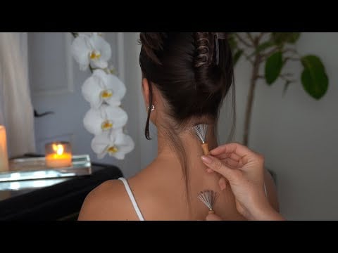 ASMR Nape/Neck Attention with Baby Rakes & Softest Hair Play on Maryn (Soft Spoken, Whisper)