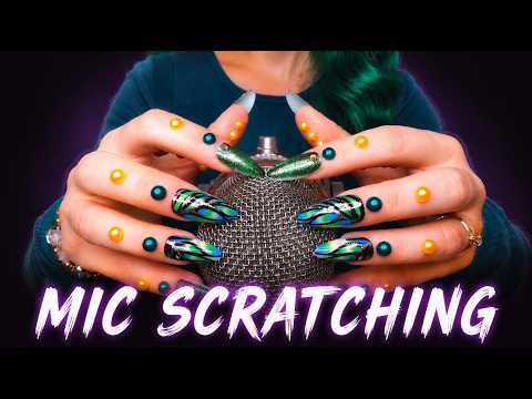 100% Mic Scratching 😴 Beautiful Long Nails for Deep Sleep