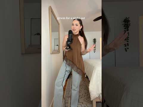 ASMR GRWM FOR GIRLS NIGHT 🎀 #asmr #grwm #whispering #ootd