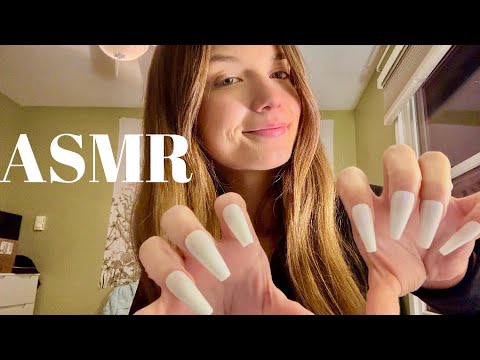 asmr acrylic nail tapping & scratching
