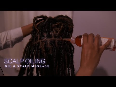 ASMR | Sleep inducing hair play + relaxing oil massage | scalp massage for sleep