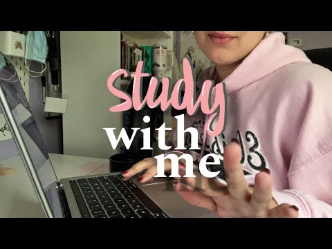 ASMR | study with me! (keyboard sounds, inaudible whispering) (looped)