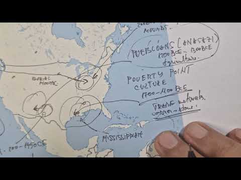 ASMR maps: The Oldest NORTH AMERICAN Civilizations Recorded in Prehistory | ASMR map tracing & facts