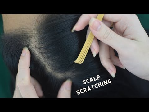 ASMR Relaxing Hair Play, Hair Parting With Snoring, Breathing Sounds, Tingles For Relieve Stress