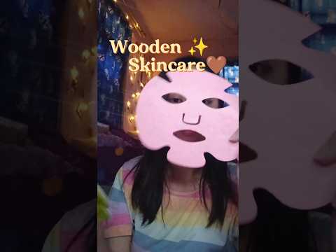 ASMR Wooden Skincare Set 💗💄 Unboxing~ #asmr #wooden #skincare 🤎✨