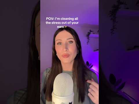 Ear cleaning 👂 #asmr #asmrsounds #earcleaning