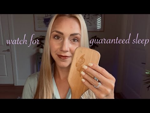 ASMR Hair Brushing You to Sleep | Gentle Scalp Sounds + Tingles