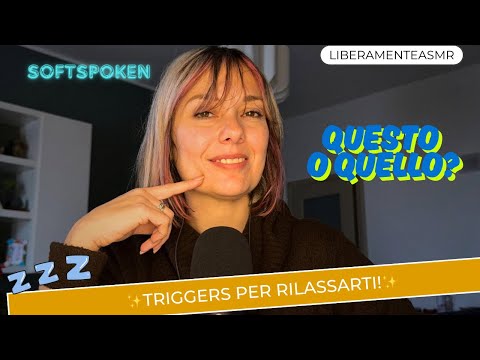Asmr ita Whispering Triggers ✨Con questi trigger il relax è assicurato!✨ #scratching