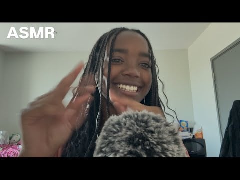 ASMR fluffy mic scratching, hand sounds, cupped whispering etc.