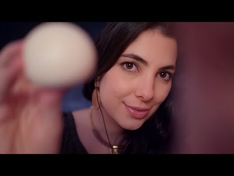 ASMR TESTE FACIAL NO SEU ROSTO | com Mic da Lente
