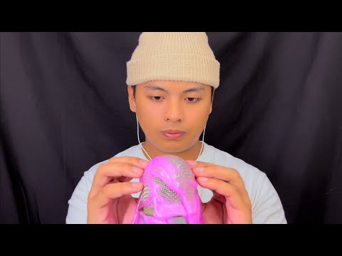 ASMR 10 Minutes of Slime on Mic also known as Ocean Sounds (NO TALKING)