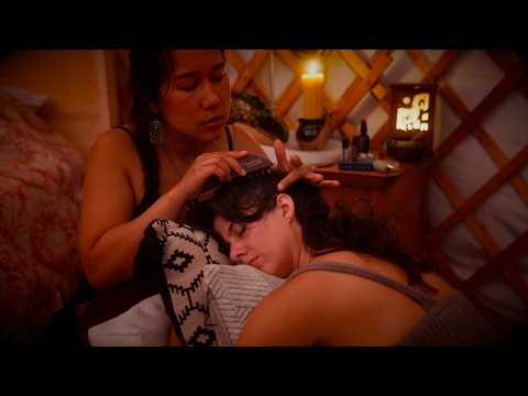 You Won't Stay Awake...Scalp Check,Myofascial Back Massage & Back Tracing Ft @ASMRwith_Julia [ASMR]
