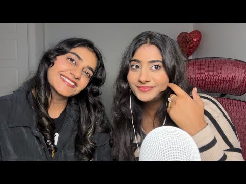 My sister tries ASMR for the first time | Tingles & Relaxing Sounds