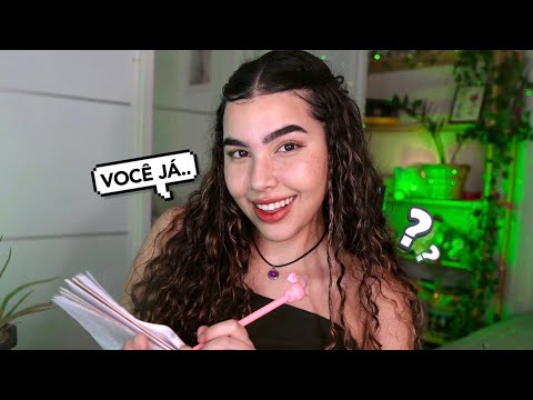 ASMR: FAZENDO PERGUNTAS ÍNTIMAS SOBRE SUA PERSONALIDADE