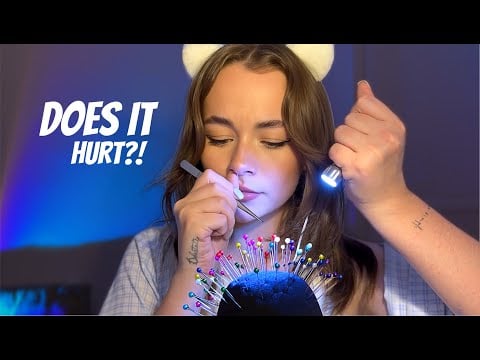 ASMR Removing Needles from the Mic