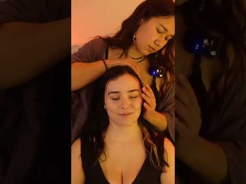 Part 1 | Face tracing and hair play with Caitlin @asmrkitten #asmr #relaxing #asmrvideo #relaxing