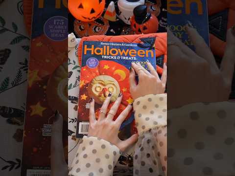 vintage holiday decor is my one true weakness! #asmr #magazine #halloween