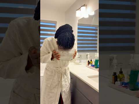 Ice Bath 🛁 | Face Icing #ice #skincare #beauty #youtubeshorts