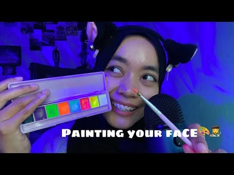 ASMR PAINTING YOUR FACE [MouthSound] 🎨👩‍🎨