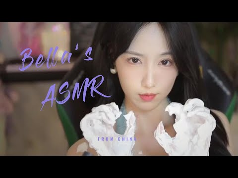 【贝拉小姐姐 ASMR】口水画+泡沫