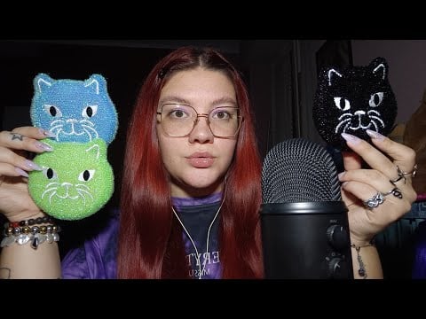 VIDEO DEDICA PER ANTONELLA (Water Sounds, Hand Sounds, Sticky Sounds, Sponges) 😴💜 | ASMR ITA