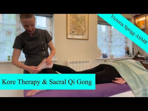 ASMR Kore Therapy Foot & Leg Repattern Sacral Qi Gong with Victoria and India | 3 of 5