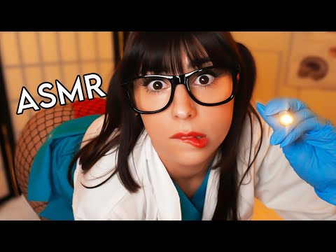 ASMR Put it In 👀 Back Door Doctor Exam 👀 cranial nerve exam, ear, eye, hearing test ROLEPLAY