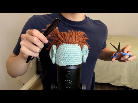 ASMR | Totally realistic haircut from a sassy barber (Scissor sounds, brushing, soft spoken)