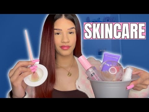 Asmr tu primita hace tu skincare (te vas a dormir)