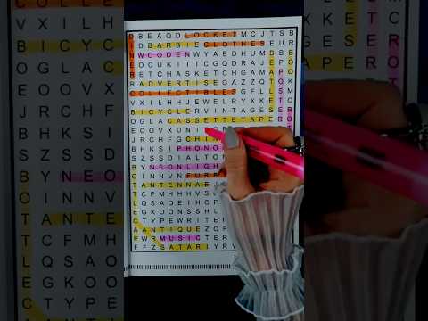 Word Search  #asmr #visualtingle #terradiasmr