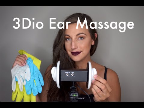 ASMR 3Dio Ear Massage | Ear Tapping | Cupping | Gloves | Lotion | Close Whispers