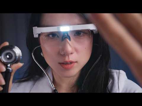 ASMR Sleep Doctor Home Visit 🌙 (exam, massage, personal questions & insomnia care)