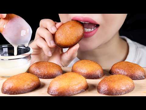 ASMR Chewy and Crispy Shanghai Butter Rice Cakes | Eating Sounds Mukbang No Talking