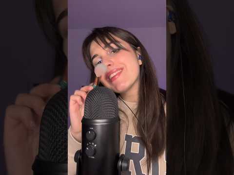 Super Relaxing Mic Brushing✨ #asmr #whispering #micbrushing #asmrita