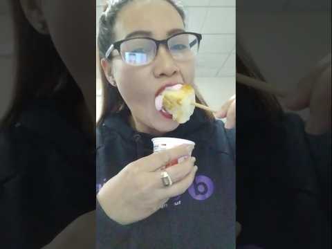ONE TIME BITE WITH YOGURT #food #everyone #mukbang #eating #shortsfeed #challenge