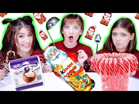 Mukbang Christmas Candy Party 먹방 ASMR By LiLiBu