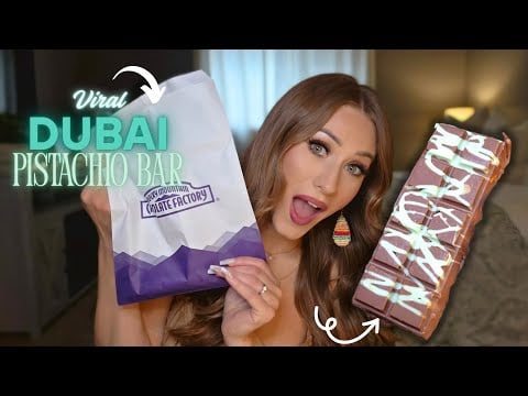 ASMR | Trying the *VIRAL* Dubai Pistachio Chocolate Bar AGAIN! 🤤🍫 (Mukbang)