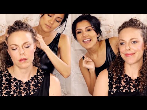 ASMR 💕 Corrina Rachel gets Pampered by Courtney, Scalp Massage & Hair Play, Soft Spoken