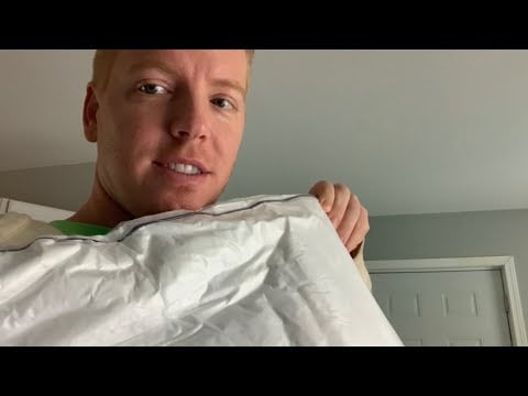 ASMR Unwrapping My New Pillows - Crinkly