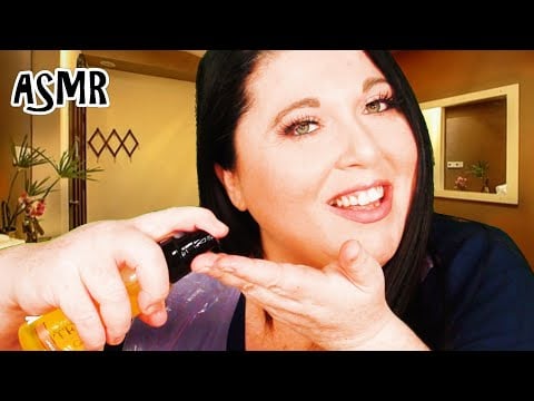 ASMR Relaxing Spa Massage Roleplay (NO MUSIC) (Neck, Back, Shoulder, Oil Massage, Plastic Apron)