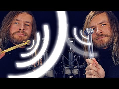 Twin Tuning Fork DEEP Ear Vibrations [ASMR]