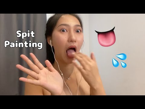 ASMR Spit Painting You 👅💦 – RAINIE ASMR