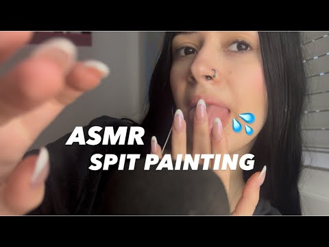 ASMR SPIT PAINTING- TE QUITO UNA MANCHA💦