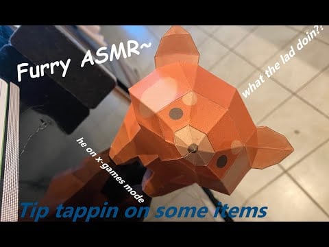 [Furry ASMR] tip tappin on some items