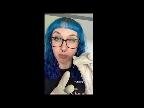 ASMR 1⭐️ tongue piercing.. gone wrong 🩸😰