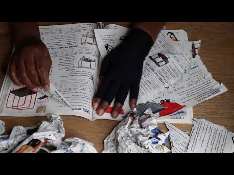 Ripping & Balling Up Catalog Pages ASMR Chewing Gum